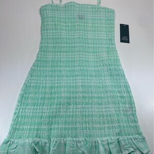 Wild fable Mint and White Striped Smocked Sundress